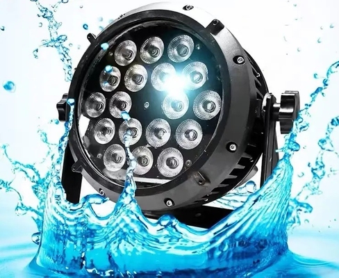 Dış RGBW DMX LED Par Light Düğün için su geçirmez 18pcs*10w