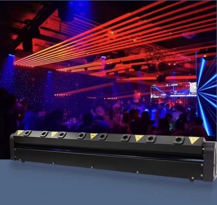 8 Gözler RGB Lazer LED Çubuk Işığı Sahne Gösteri için 50000 Saat Yaşam Süresi DJ Disko